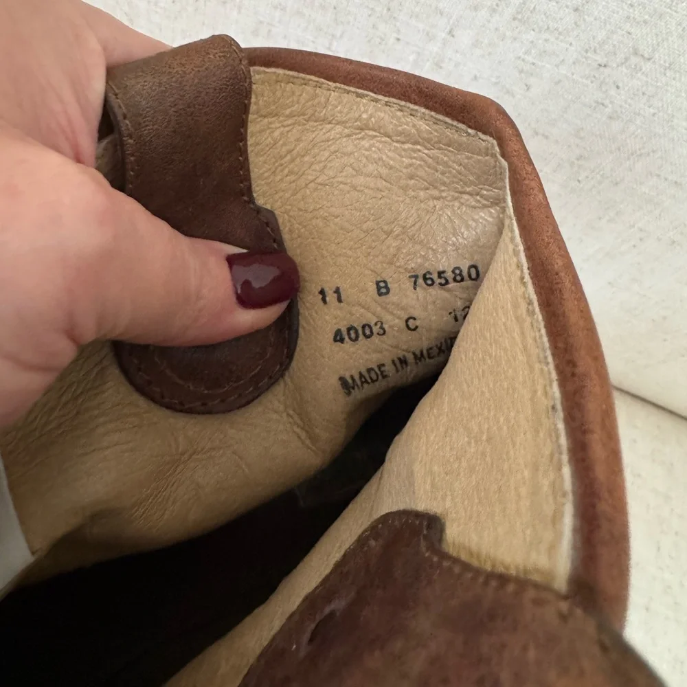 Frye Brown Leather Ankle Booties - Picture 4 of 7